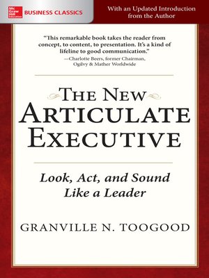 cover image of The New Articulate Executive